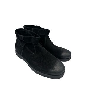 UGG Josefene Cuff Suede Black Ankle Booties